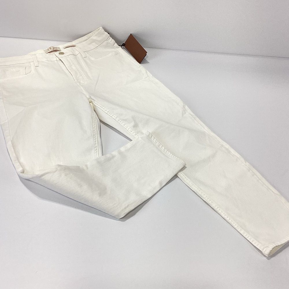 Jen 7 Cropped Skinny White Jeans Size 10 NWT